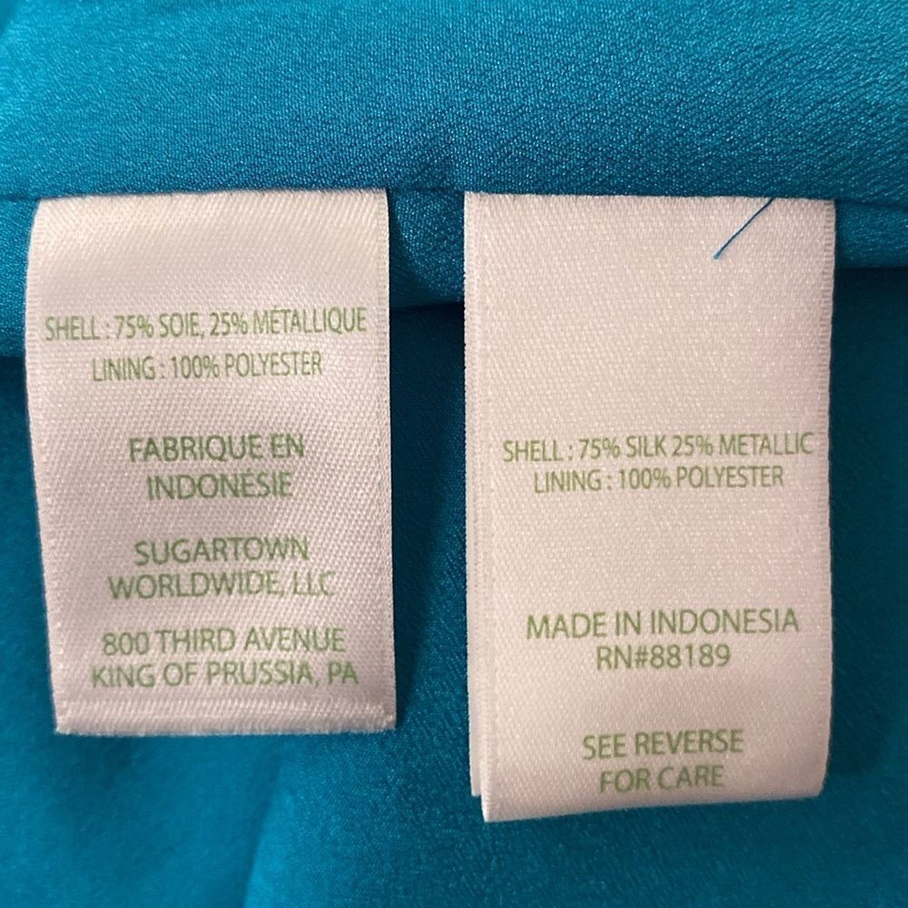 Lilly Pulitzer Blue Sleeveless Relaxed Tank Top, S - Picture 9 of 9